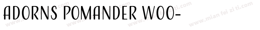 AdornS Pomander W00字体转换